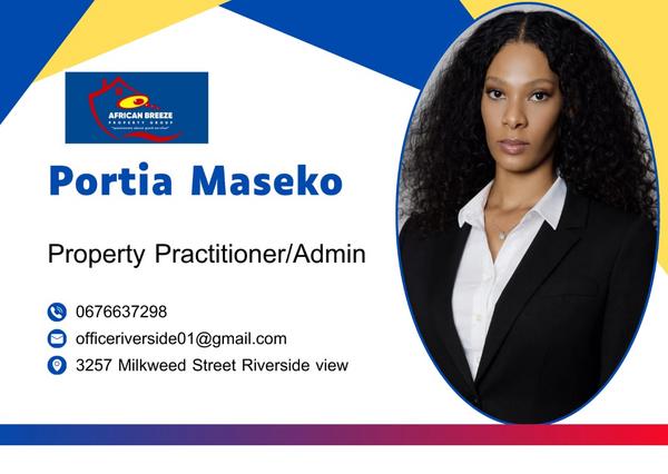 Portia  Maseko, estate agent